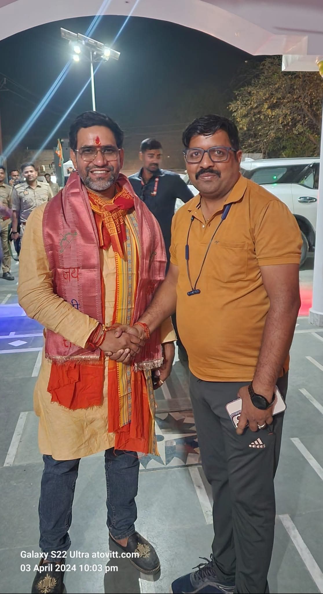 DK Sir with Mr. Dinesh Lal Yadav (Nirahuwa)